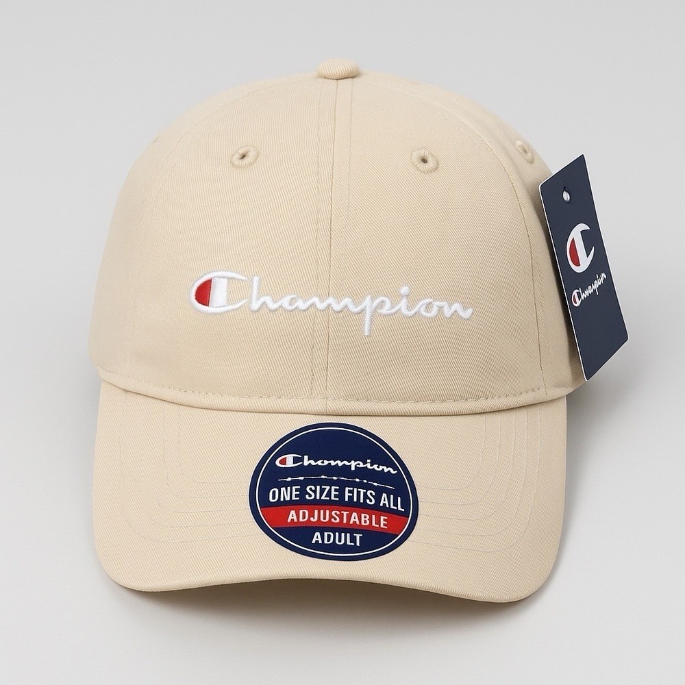 Champion Cream Script Logo Adjustable Hat — New‎ with Tags — Unisex